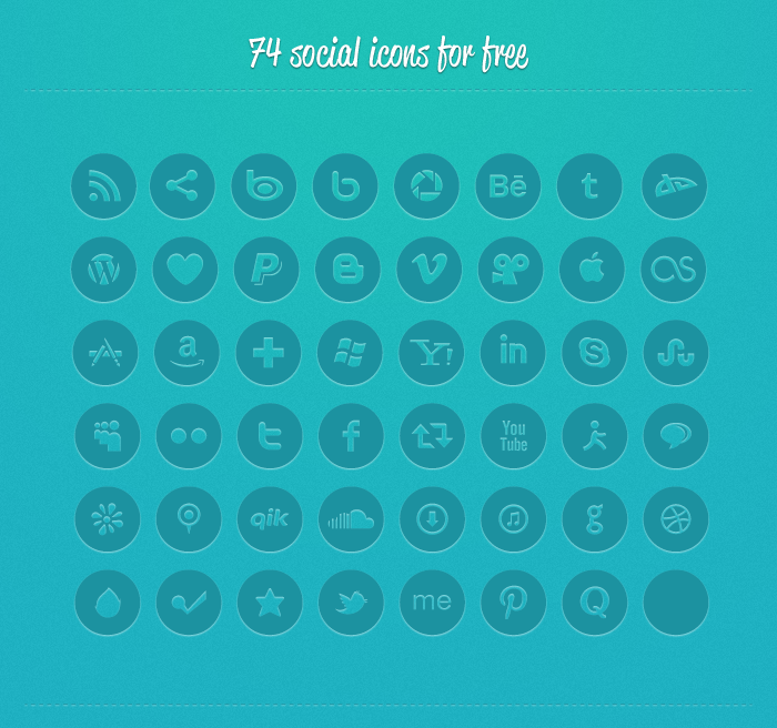 Social Media Icons Pack 700x656 Social Media Icons Pack