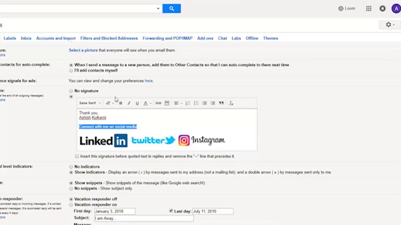 1280x720 How To Add Social Media Icons To Email Signature In Gmail
