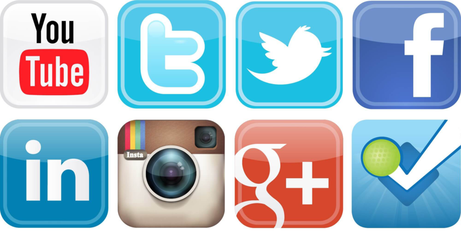 900x451 Social Media Icon Clipart
