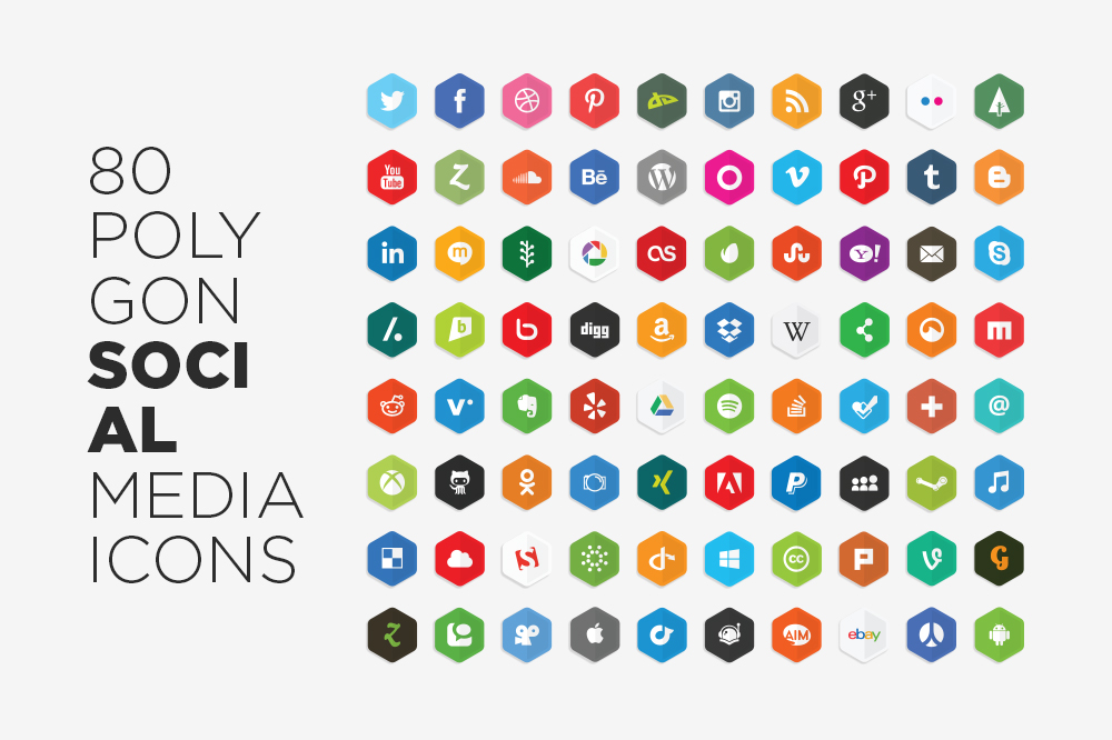 1000x666 The Biggest Social Icons List Free Icon Button Packs Azmind