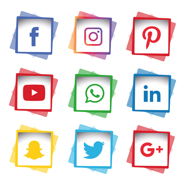 640x640 Download Free Png Social Media Icons Set, Social, Media, Icon Png