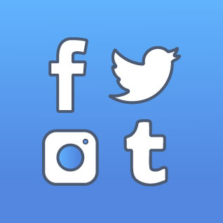 318x318 Free Social Media Icons Software Application