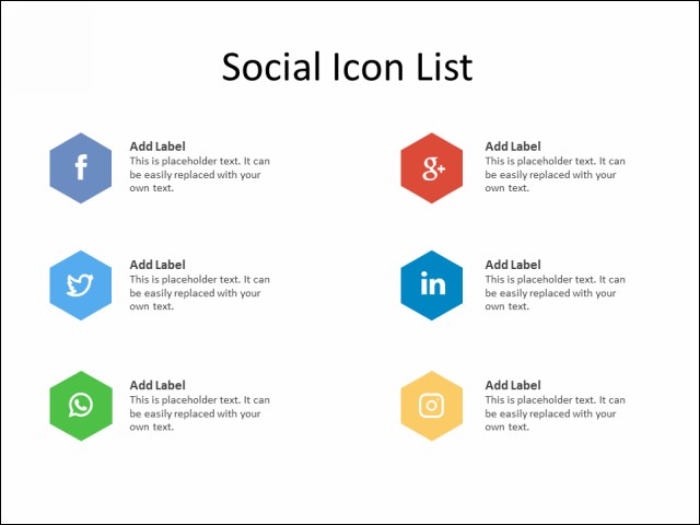 640x480 Ppt Slide Social Media Icons