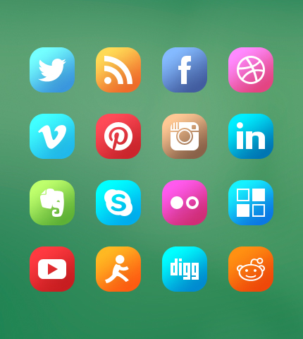 430x480 The Biggest Social Icons List Free Icon Button Packs Azmind