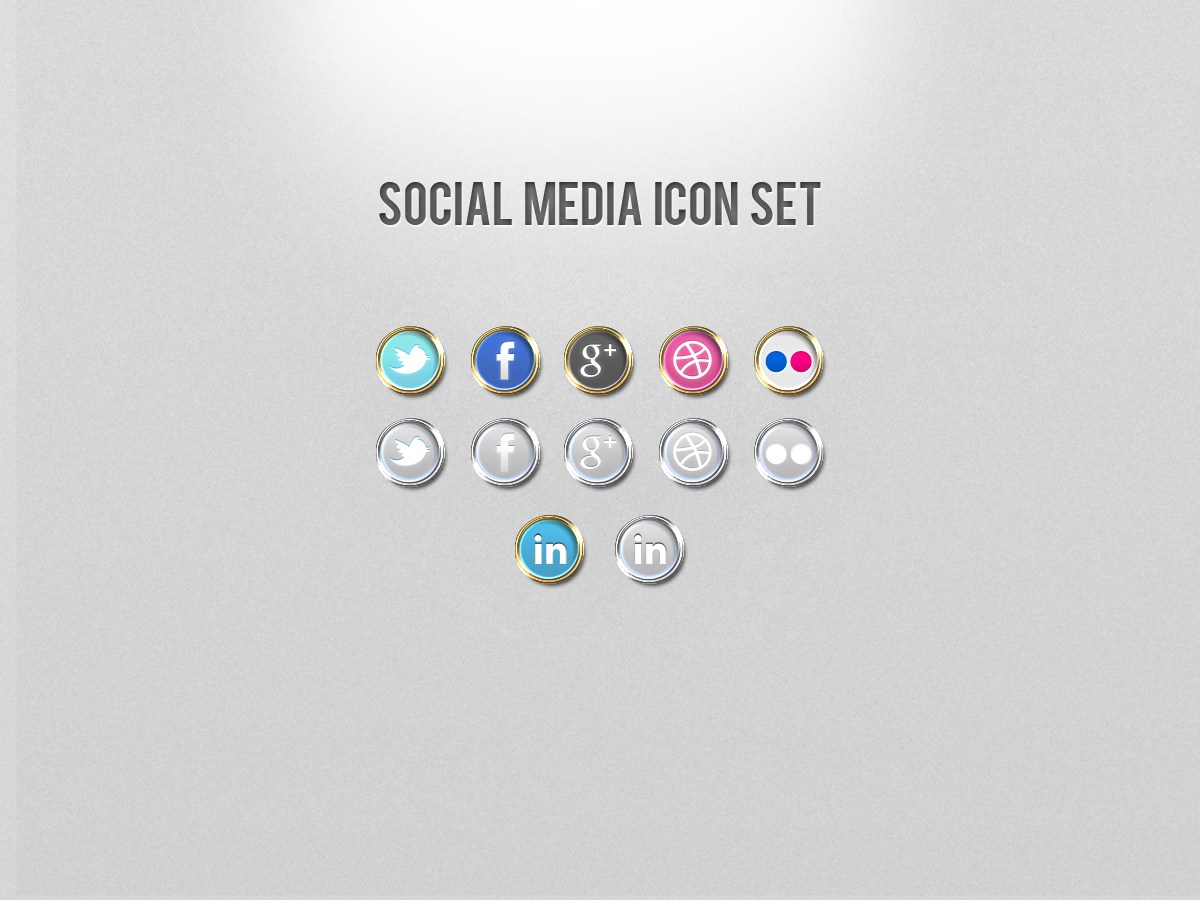 Free Gold Silver Style Social Media Iconset Psdboom 1200x900 Free Gold Silver Style Social Media Iconset Psdboom