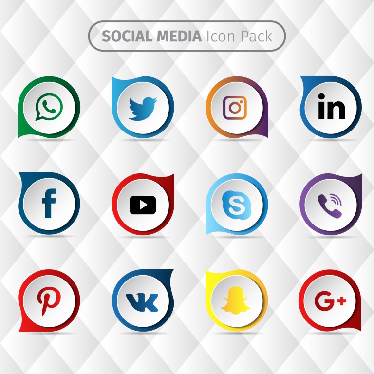 768x768 Download Social Media Icon Vector