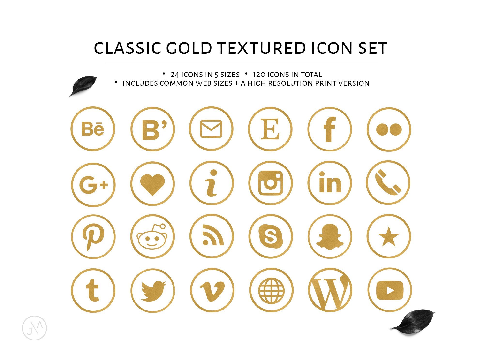 2000x1500 Social Media Icon Set, Gold, Texture, Social Media Graphic, Icons