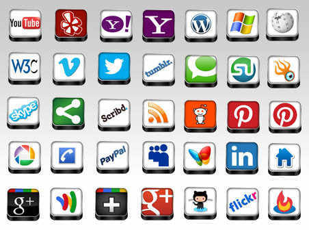 452x336 Social Media Icons Pack Free Download