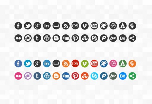 Remarkable Free Social Media Icon Packs 520x357 Remarkable Free Social Media Icon Packs