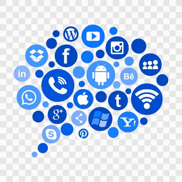 Blue Social Media Icons Vector Free Download 626x626 Blue Social Media Icons Vector Free Download