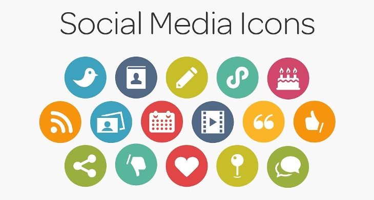Social Media Icon Psd