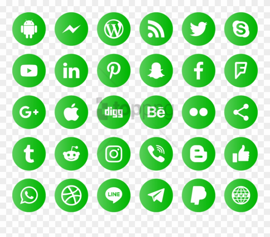 Free Png Icons Social Media Vector 880x772 Free Png Icons Social Media Vector