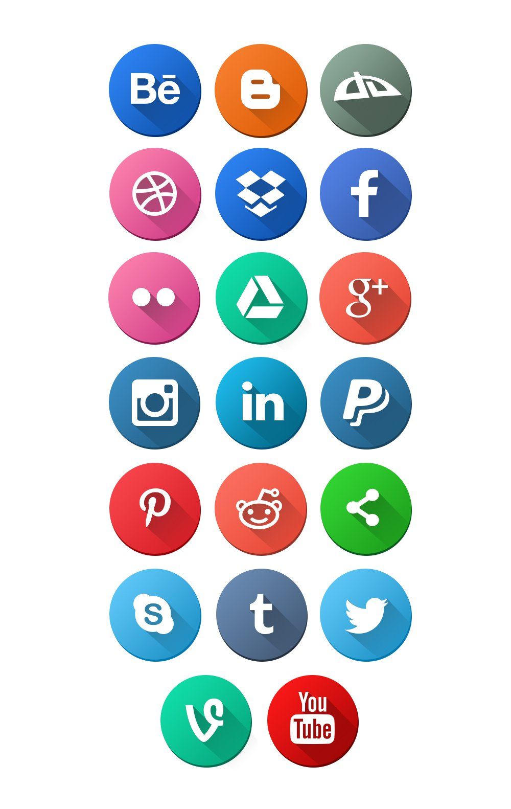 Social Media Icon Psd at Vectorified.com | Collection of Social Media ...