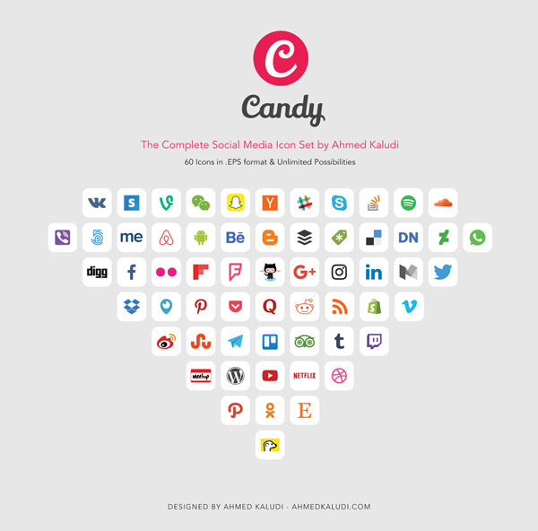 The Complete Social Media Icons Set 600x592 The Complete Social Media Icons Set