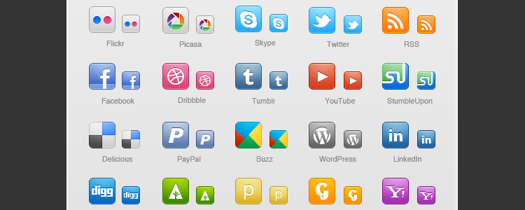 The Top Free Social Media Icon Sets 750x300 The Top Free Social Media Icon Sets