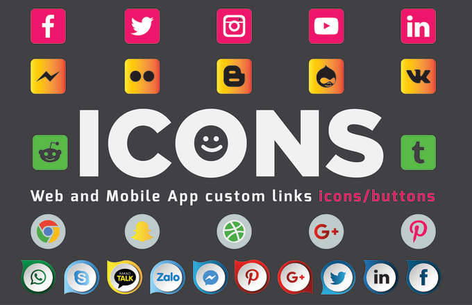 Social Media Icon Set at Vectorified.com | Collection of Social Media ...