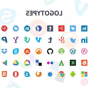300x300 Social Media Icons Set In Simple Style White On Black Circle Color