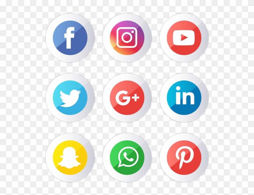 840x645 Social Media Icons Set Vector