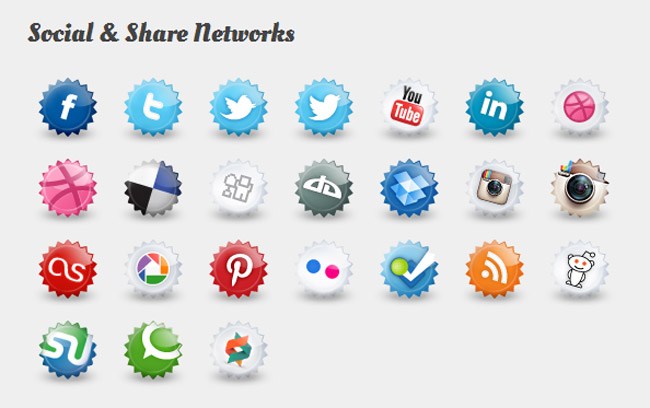 650x408 Free Social Media Icon Sets