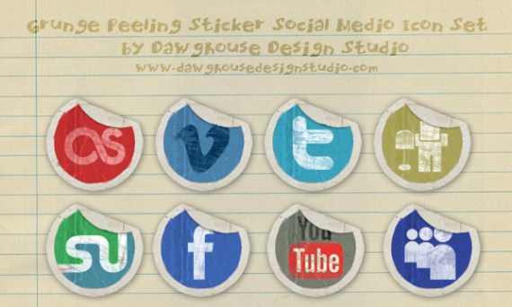 Social Media Icon Stickers
