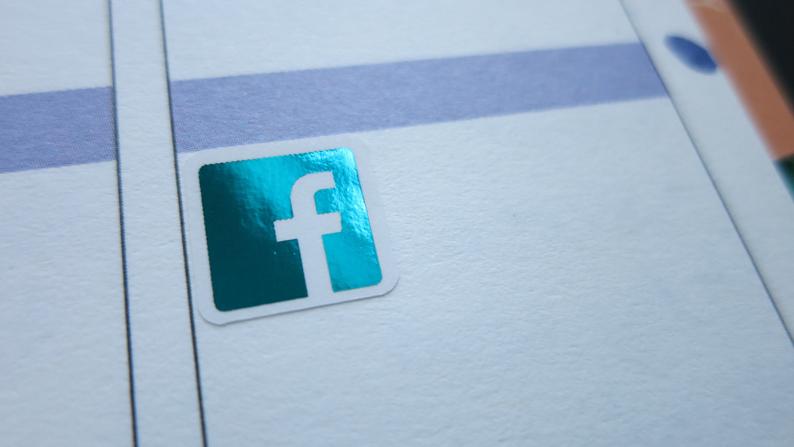794x447 Foil Facebook Icon Planner Sticker Social Media Icon Etsy