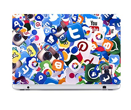 425x359 Rawpockets Social Media Icons Stickers Laptop Skins