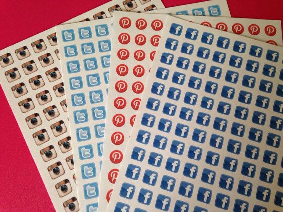 570x428 Social Media Icon Stickers