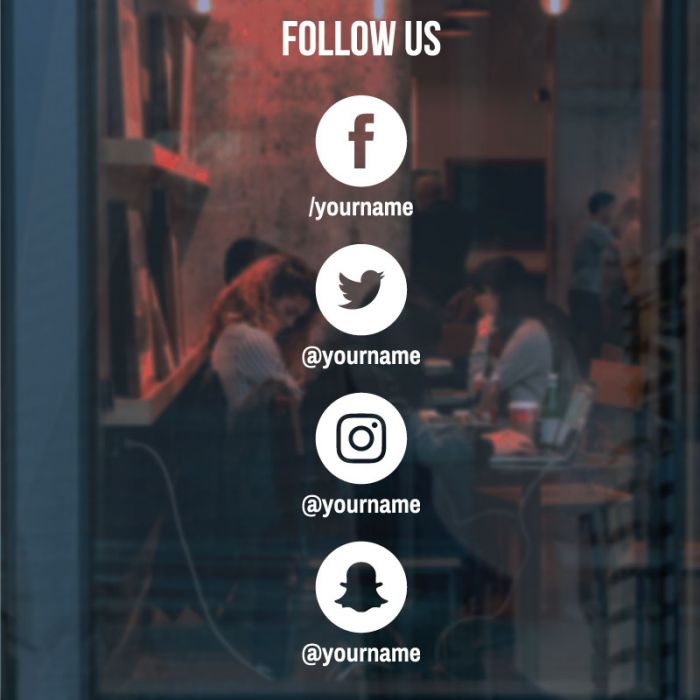 700x700 Wall Designer Business Social Media Icons Set