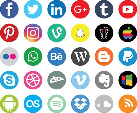 Social Media Icon Svg at Vectorified.com | Collection of Social Media ...