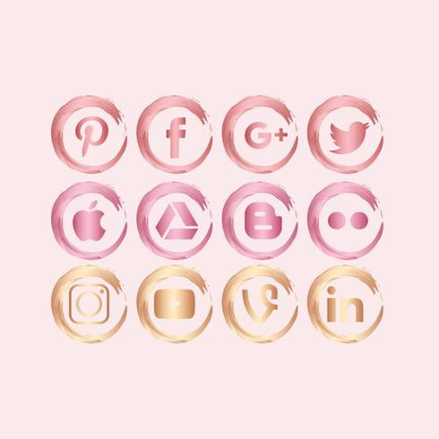 Vector Metalic Social Media Icon Set Free 490x490 Vector Metalic Social Media Icon Set Free