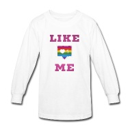 Like Me Social Media Icon With Heart Humour Kids' Longsleeve Shirt 190x190 Like Me Social Media Icon With Heart Humour Kids' Longsleeve Shirt