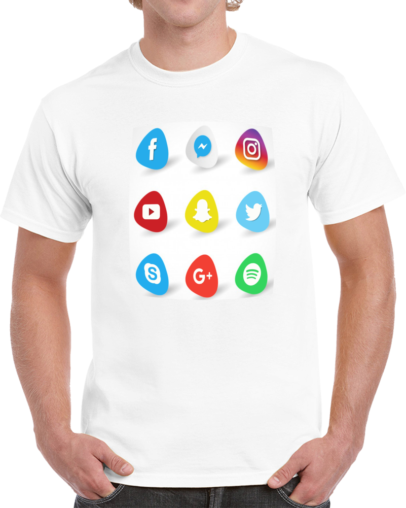 801x1001 My Social Media Icons T Shirt Logos T Shirts Shirts, T Shirt