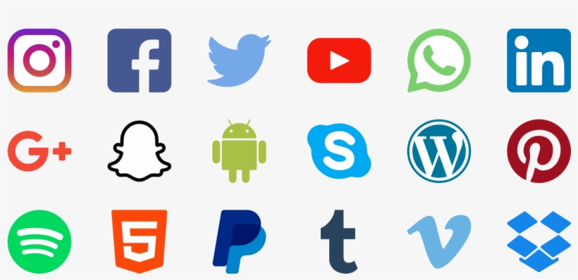 820x398 Social Media Logos Transparent Background
