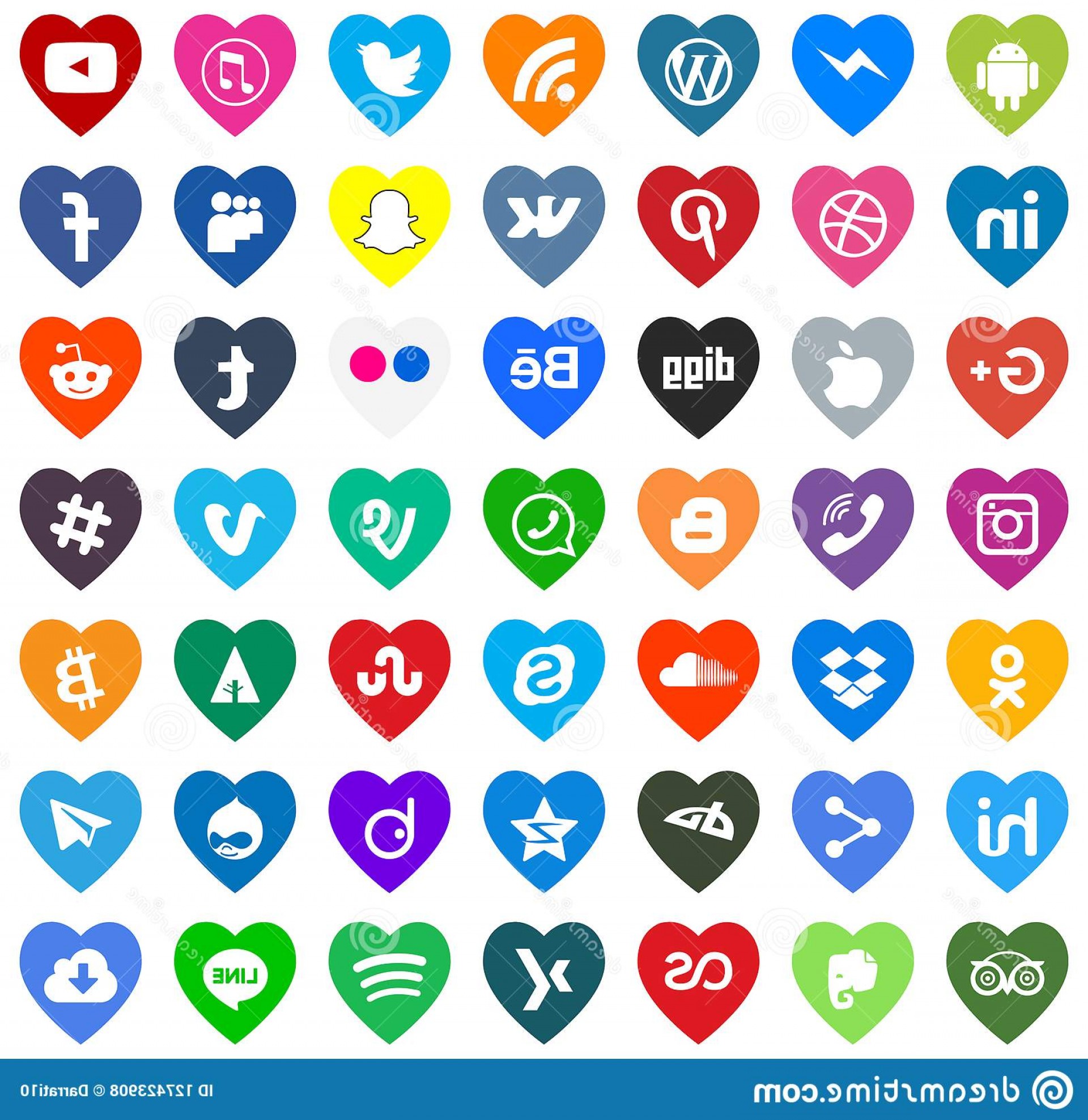 1920x1977 Download Social Media Icons Color Vector Download Social Media