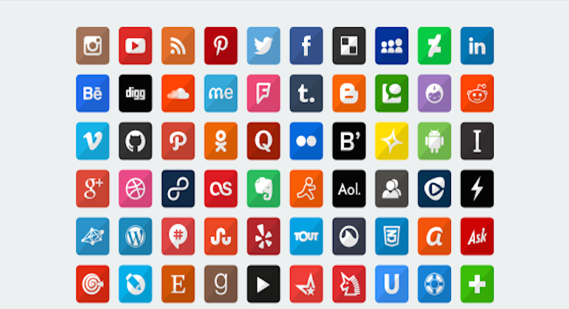 800x434 Free, High Quality Social Media Icon Sets