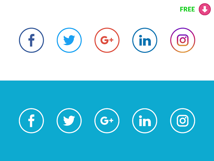 740x555 Fantastic Free Social Media Icon Sets For Your Website