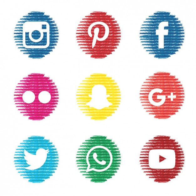 Textured Social Media Icons Free Icon Packs Ui Download 626x626 Textured Social Media Icons Free Icon Packs Ui Download