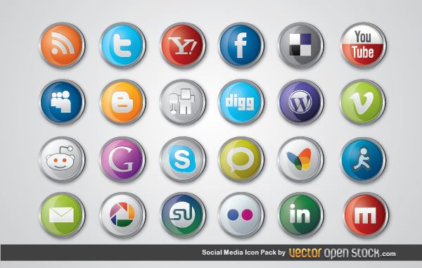 Free Vector Icon Packs For Social Media 600x381 Free Vector Icon Packs For Social Media