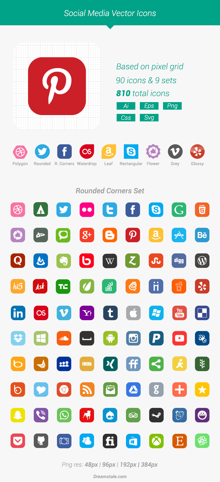 Social Media Icons 730x1600 Social Media Icons