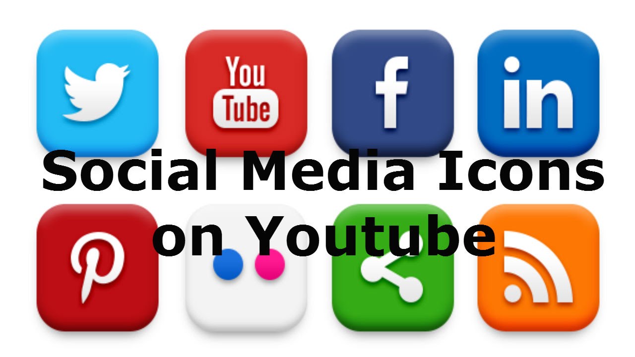 1280x720 How To Put Social Media Icons On Youtube Banner