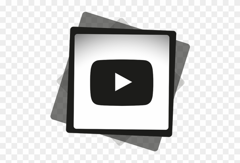 840x570 Youtube Black White Icon, Social, Media, Icon Png