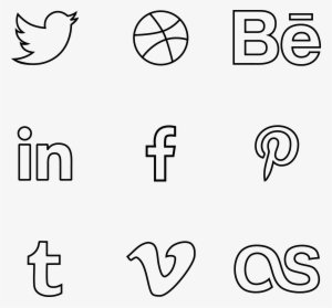 300x279 Social Media Icons Png, Transparent Social Media Icons Png Image