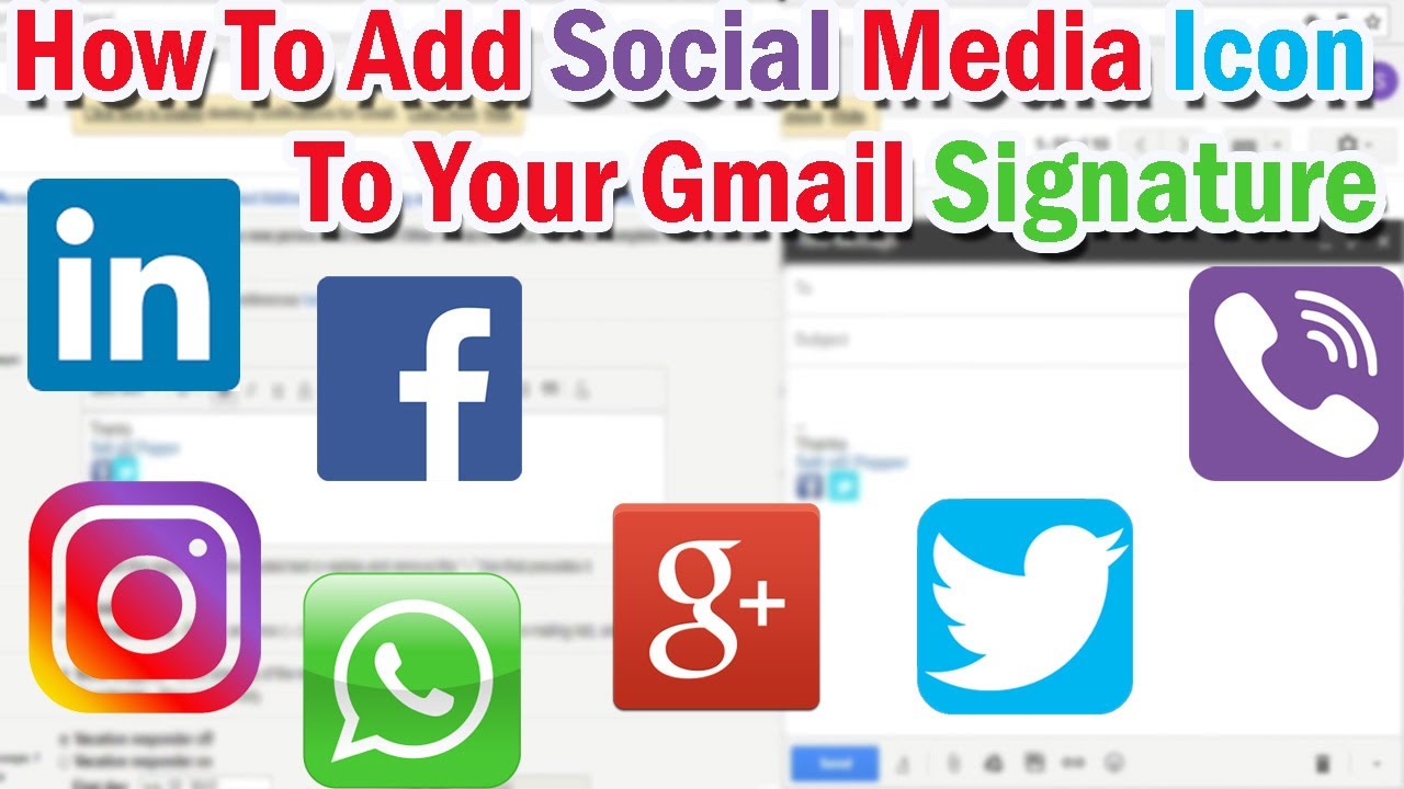 1280x720 Social Media Icon For Email Signature