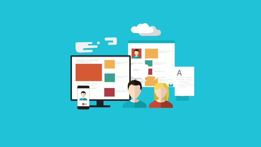 852x480 Business Infographic And Digital Marketing Stock Footage Video