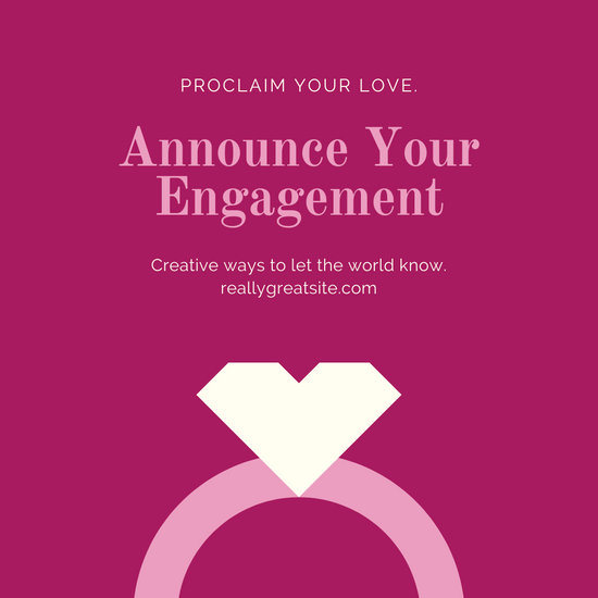 Red Orange Ring Icon Engagement Announcement Social Media Post 550x550 Red Orange Ring Icon Engagement Announcement Social Media Post