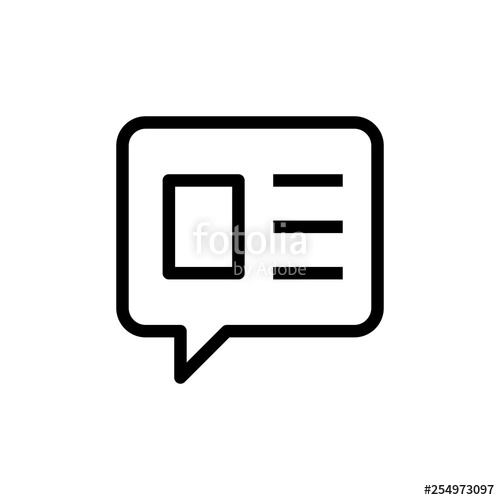 500x500 Social Media Post Icon Comment Sign Stock Image And Royalty Free