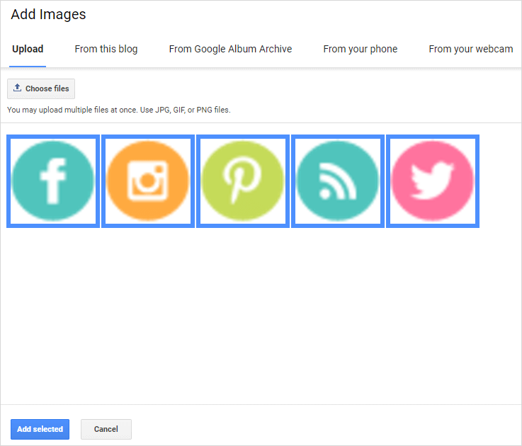Add Social Media Icons To Blogger 737x630 Add Social Media Icons To Blogger
