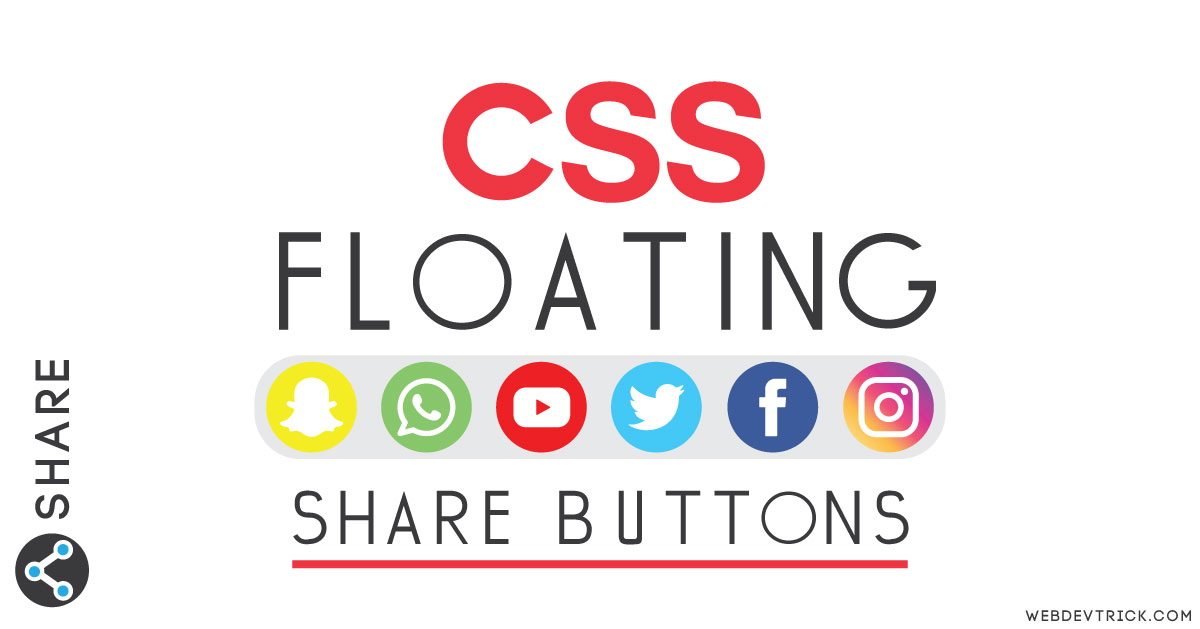 1200x629 Css Social Share Buttons Html Css Floating Social Media Icons