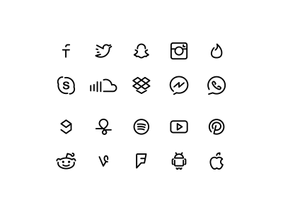 400x300 Social Media Icons