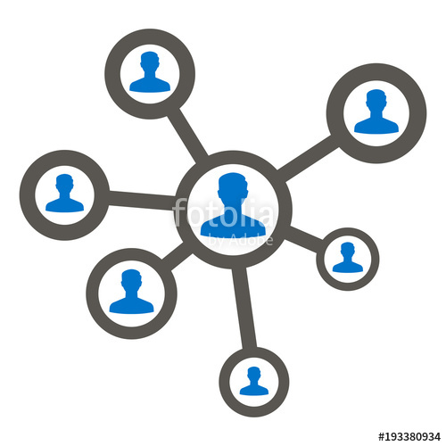 500x500 People Social Network Icon Vector Human Networking Media